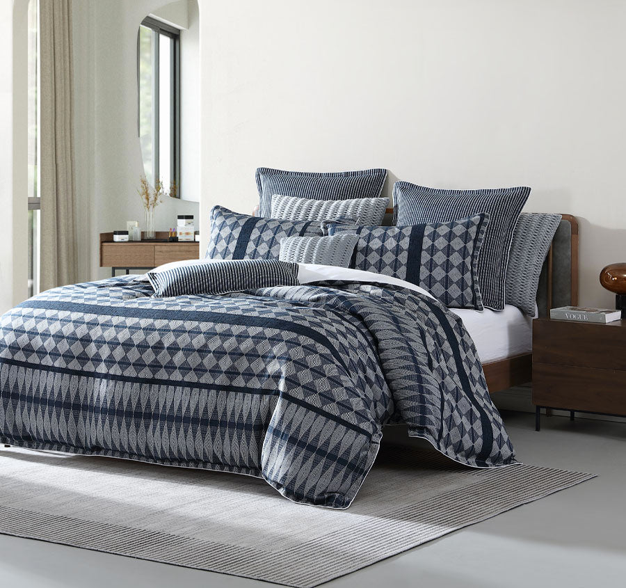 Boyd Quilt Cover Set Range Ink