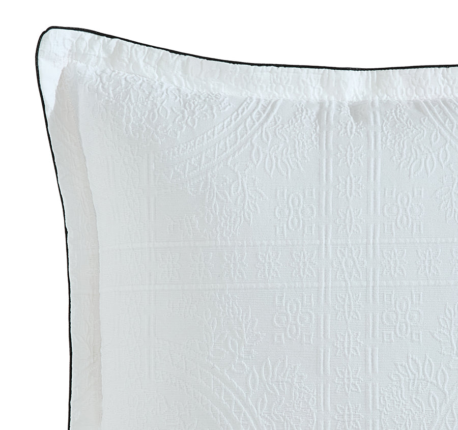 Catalina 45x45cm Filled Cushion White