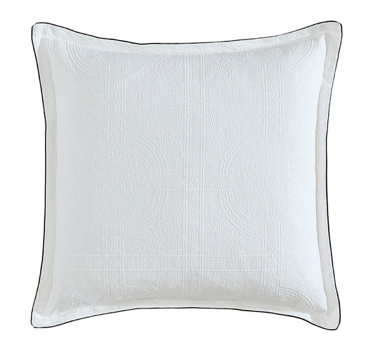 Catalina European Pillowcase White