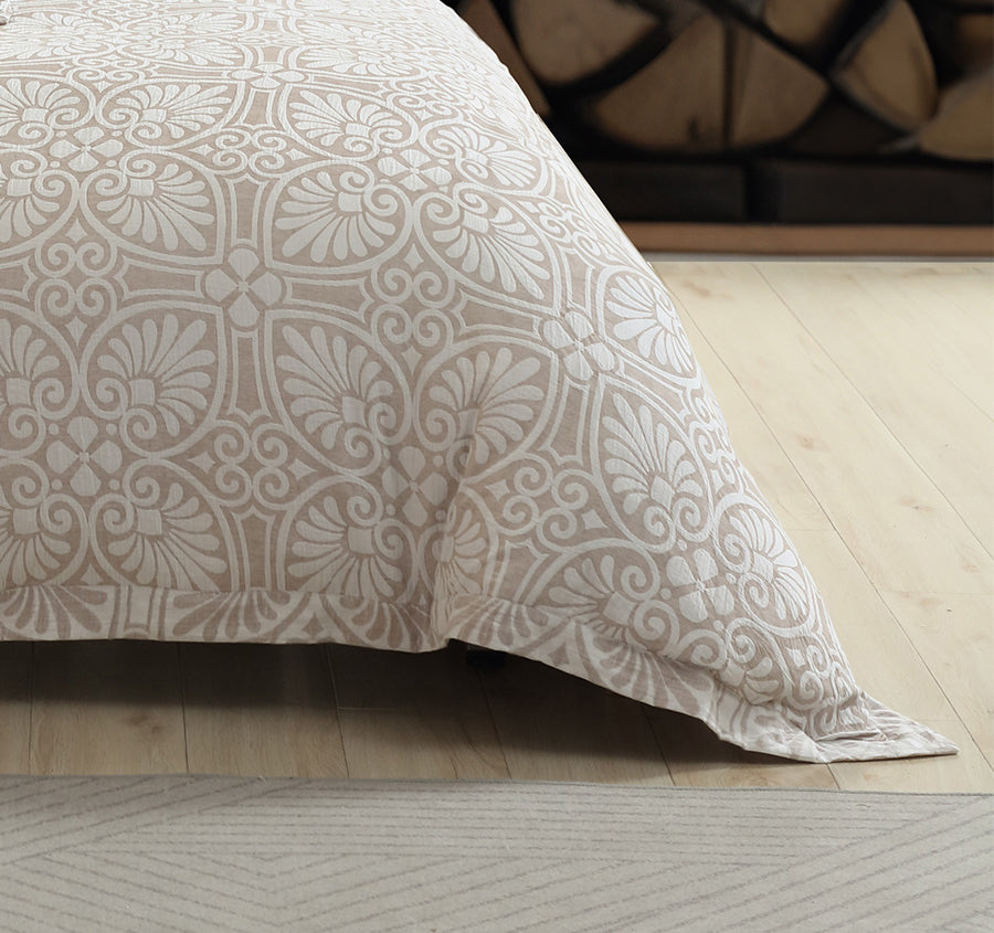 Dakota Quilt Cover Set Range Stone