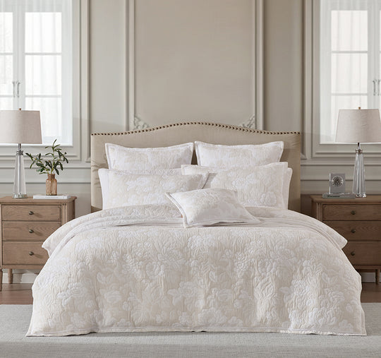 Eva Quilt Cover Set Range Stone
