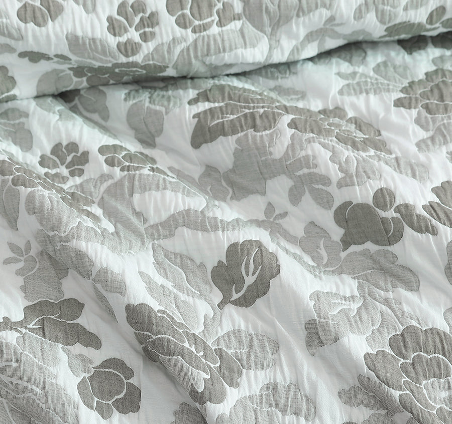 Eva Quilt Cover Set Range Thyme