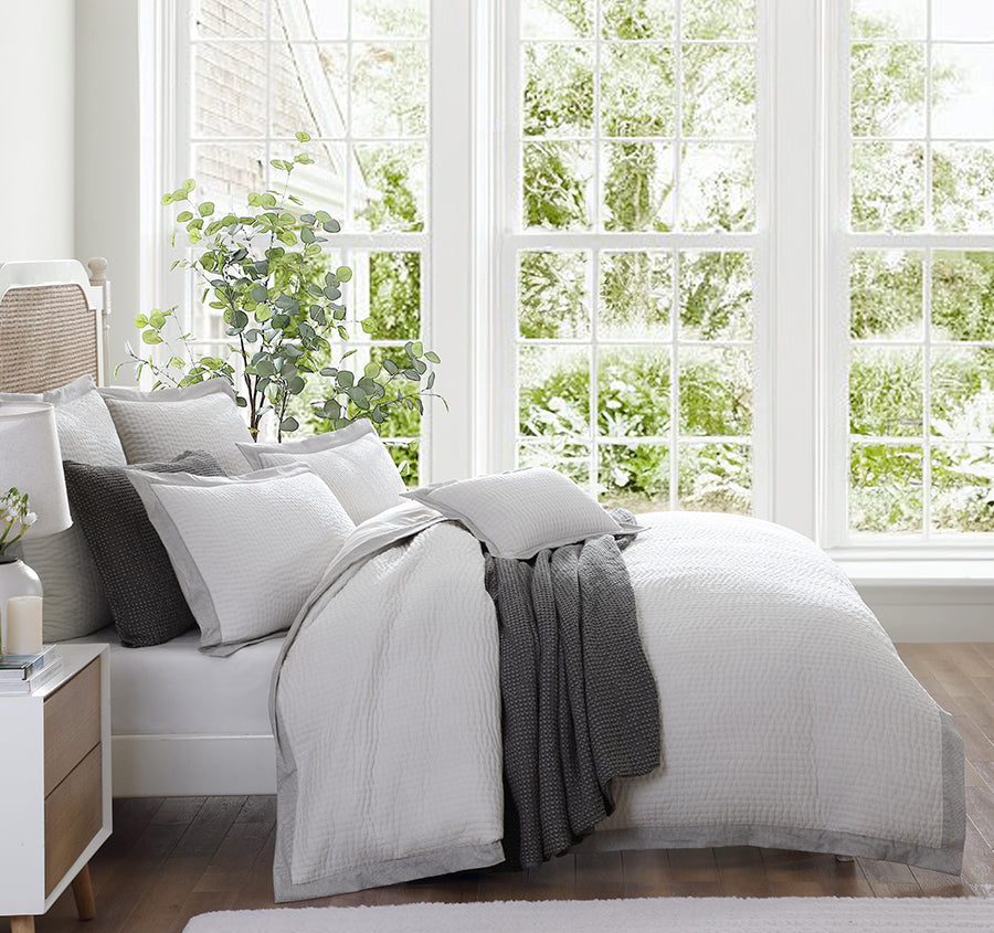 Felix Quilt Cover Set Range Charcoal