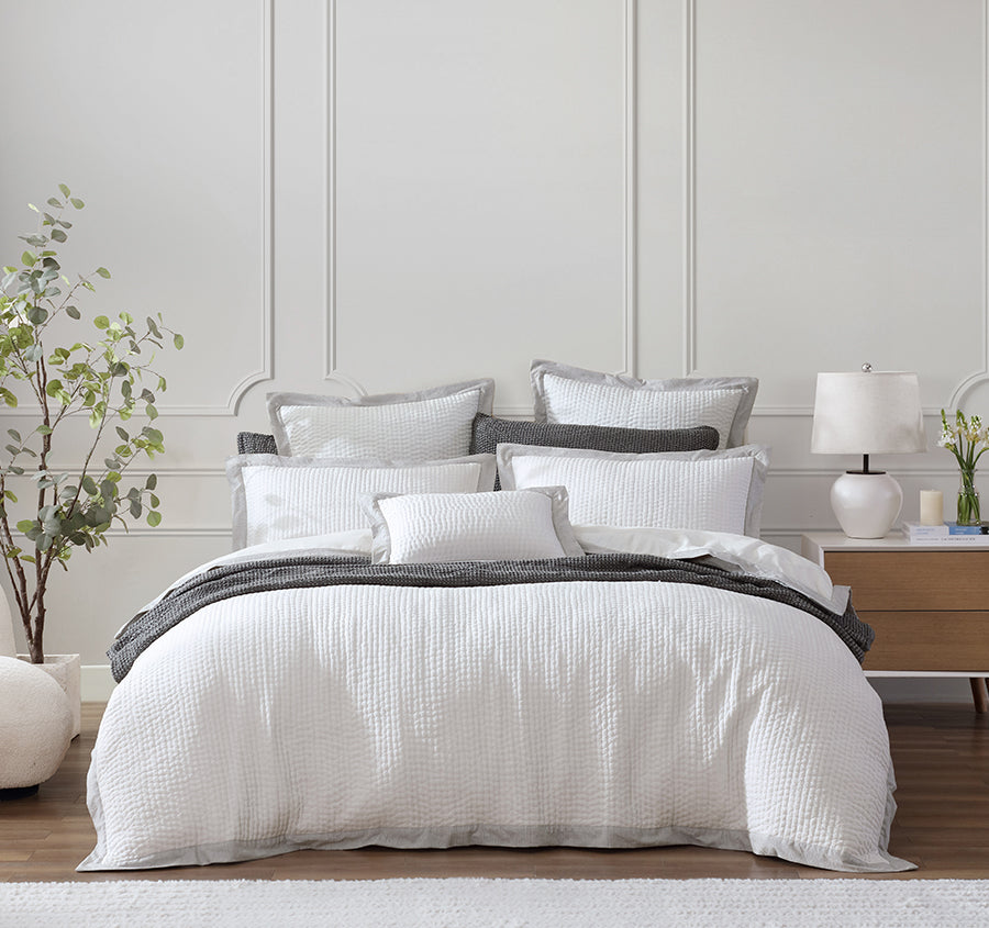 Felix Quilt Cover Set Range Charcoal