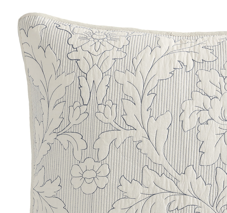 Fleur European Pillowcase Ink