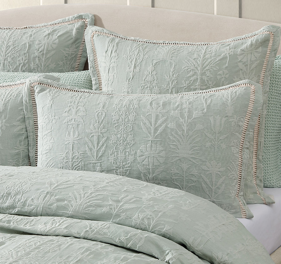 Florence Quilt Cover Set Range Sage