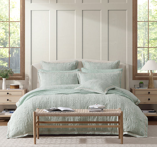 Florence Quilt Cover Set Range Sage