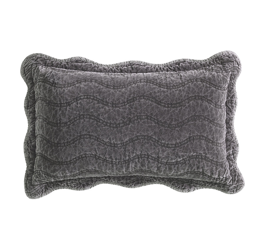 Indiana 30x50cm Filled Cushion Charcoal
