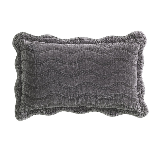 Indiana 30x50cm Filled Cushion Charcoal