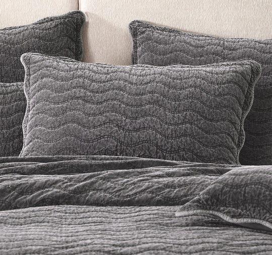 Indiana Standard Pillow Sham Pair Charcoal
