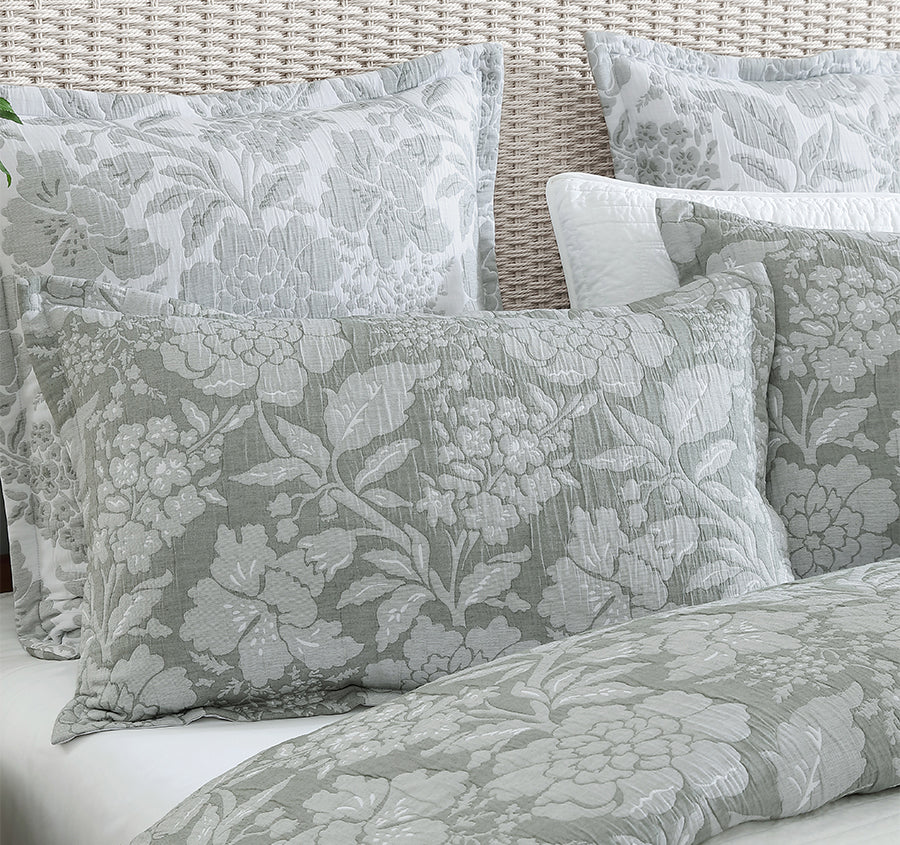 Julieta Quilt Cover Set Range Thyme