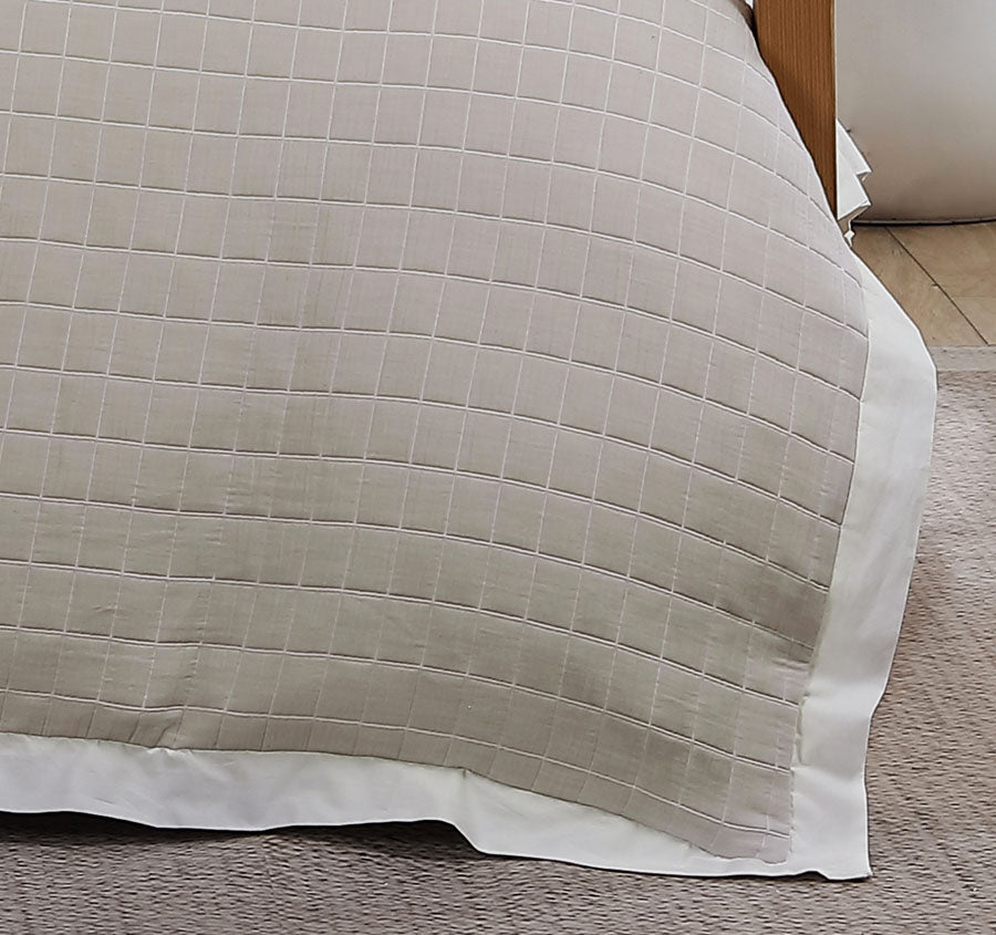 Kingston Quilt Cover Set Range Stone