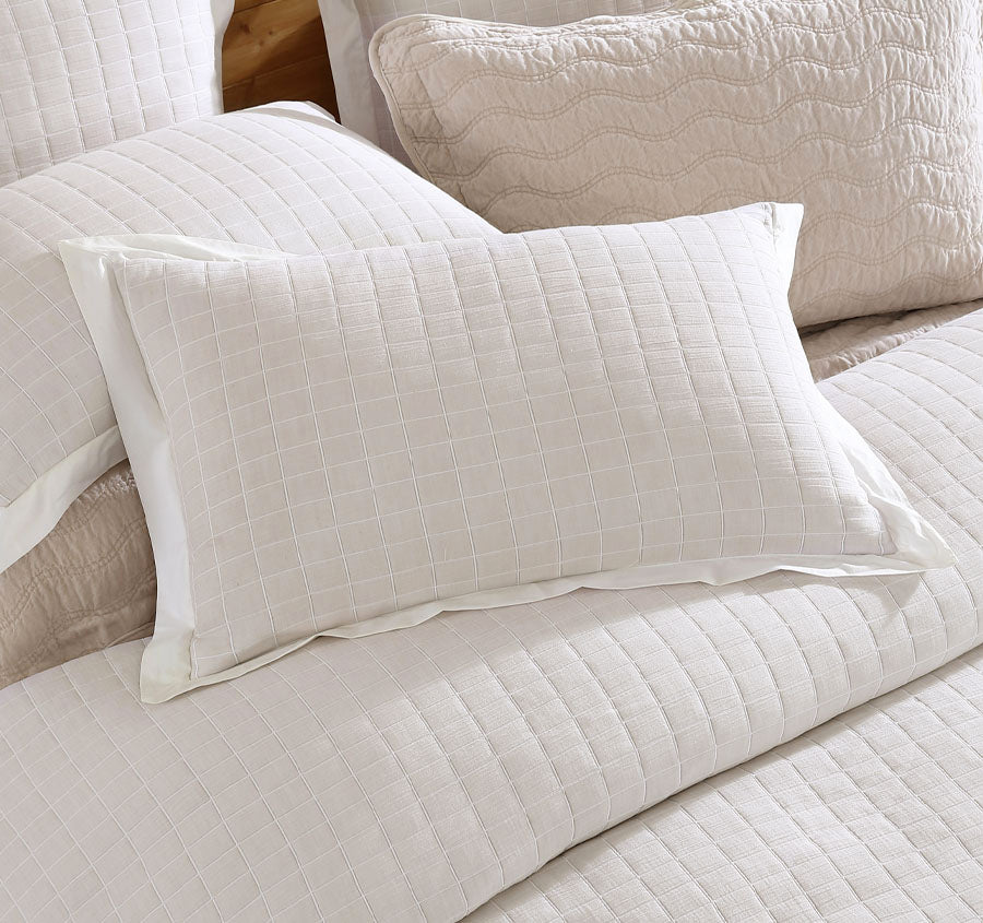 Kingston Quilt Cover Set Range Stone