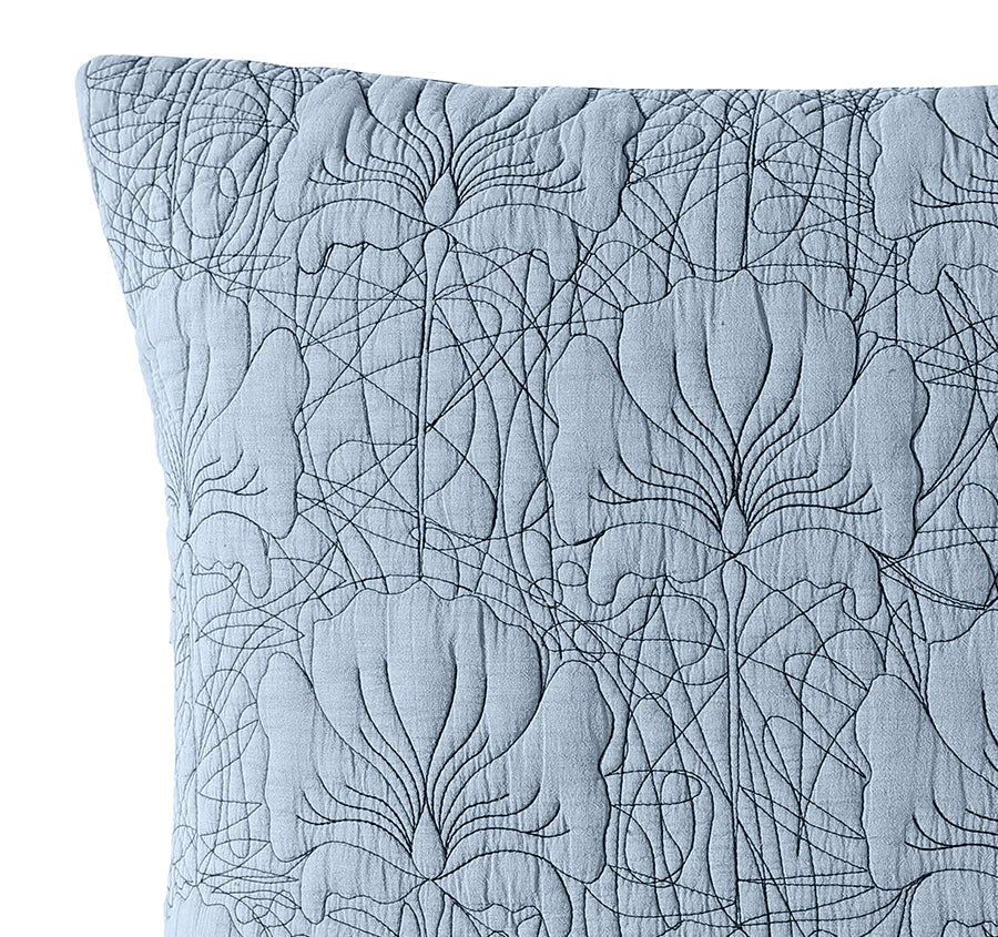 Lilian European Pillow Sham Denim