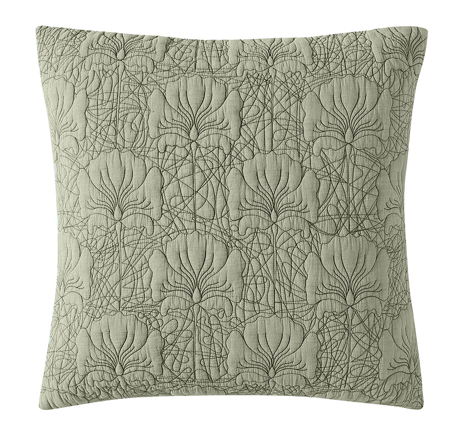 Lilian European Pillow Sham Moss