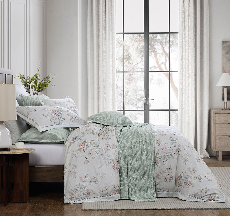 Liyana Quilt Cover Set Range Frost