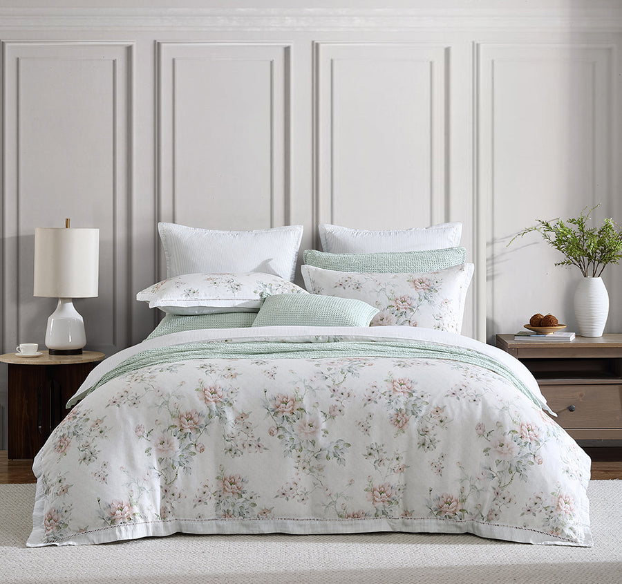 Liyana Quilt Cover Set Range Frost