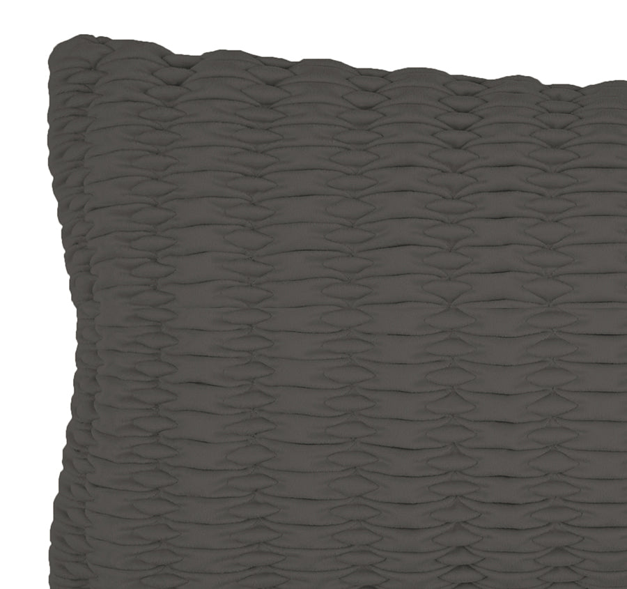 Loxton 30x65cm Filled Cushion Charcoal