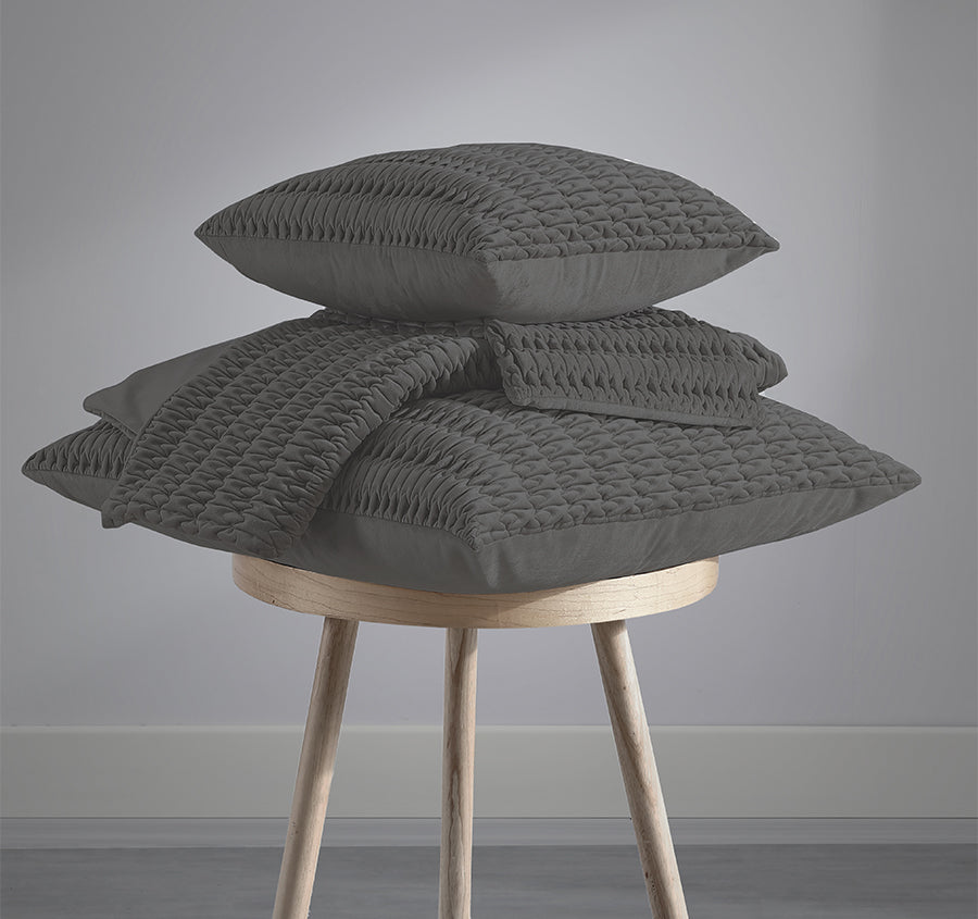 Loxton European Pillowcase Charcoal