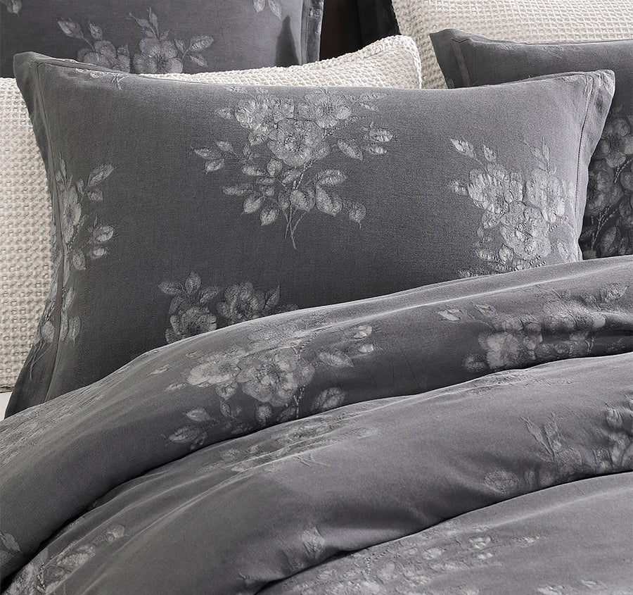 Maisey Quilt Cover Set Range Charcoal