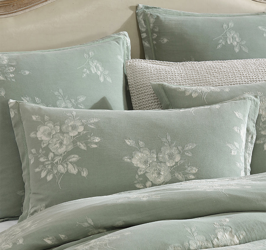 Maisey Quilt Cover Set Range Moss