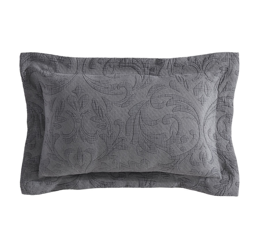 Marbella 30x50cm Filled Cushion Charcoal