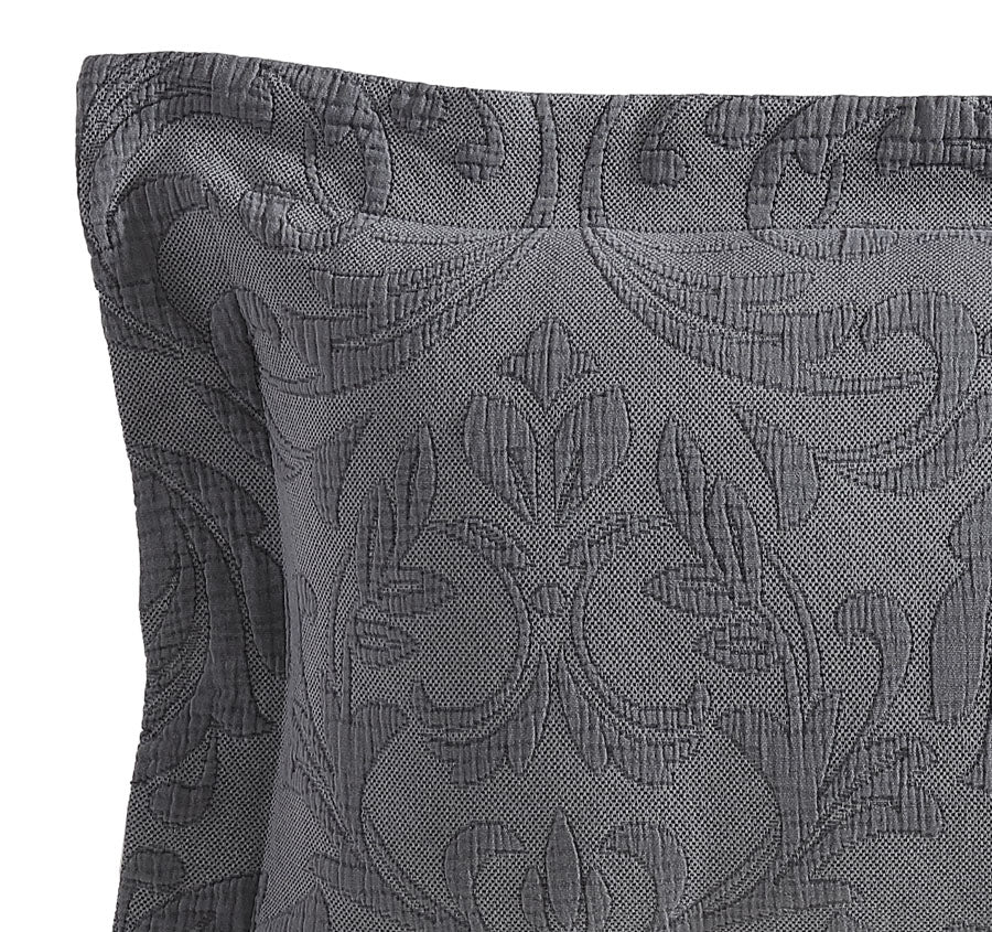 Marbella 30x50cm Filled Cushion Charcoal