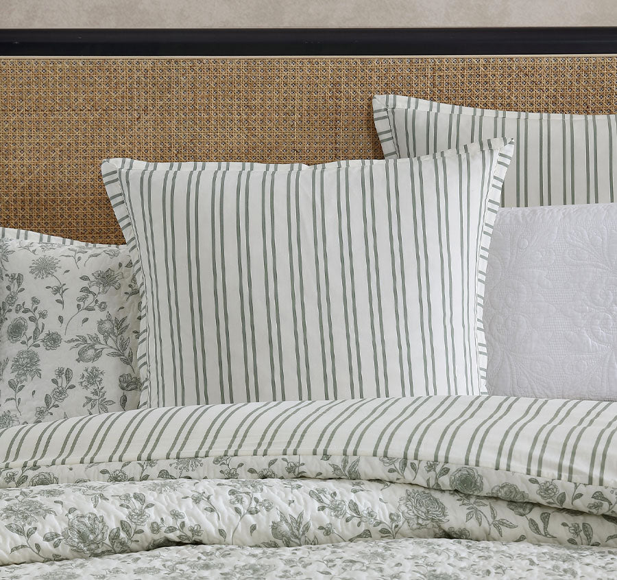 Martha's Orchard European Pillowcase Sage