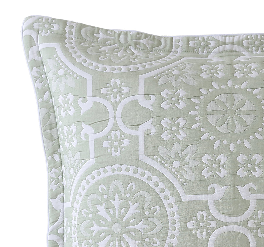 Mayfair European Pillowcase Sage