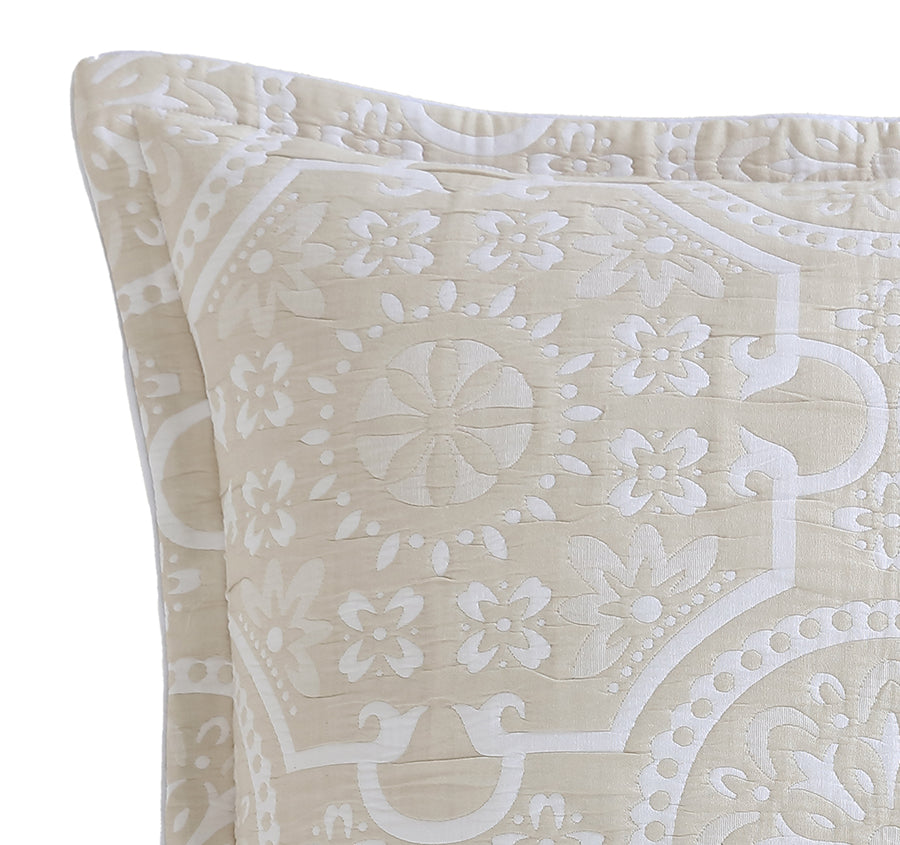 Mayfair European Pillowcase Stone