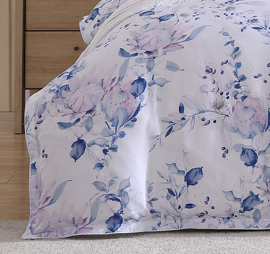 Millicent Quilt Cover Set Range Chambray