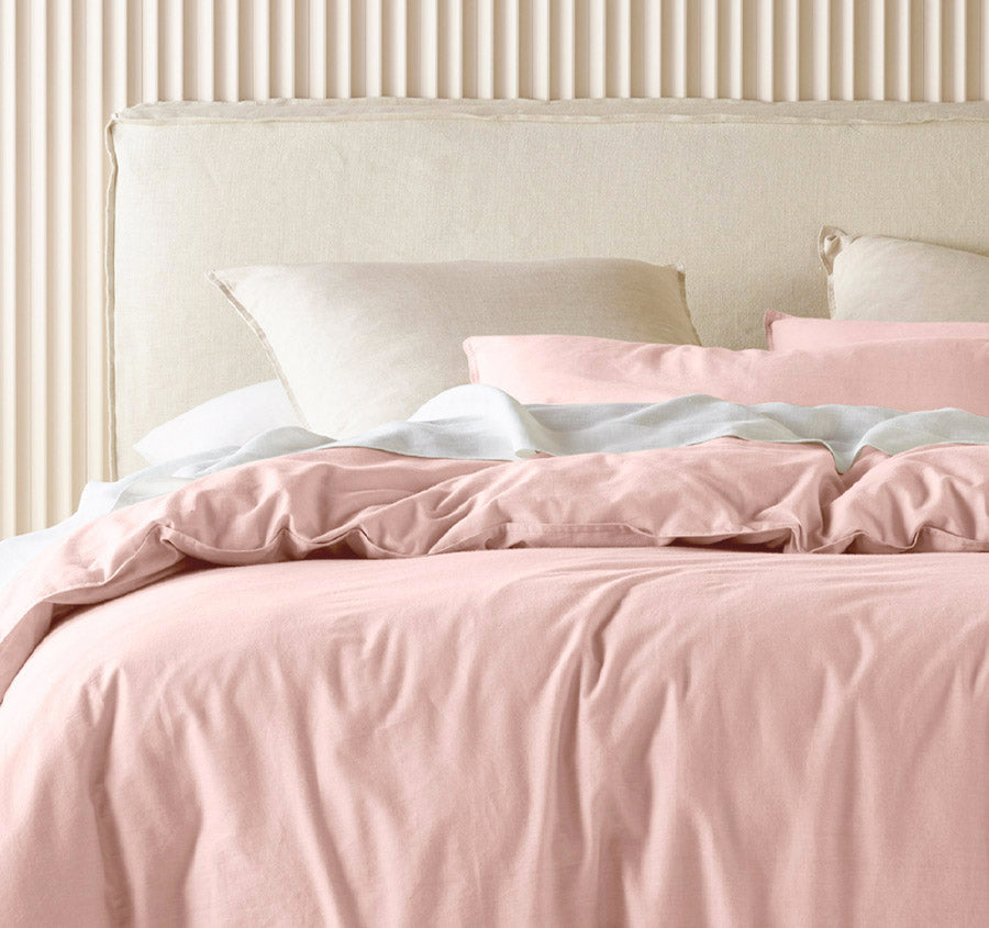 Acacia Quilt Cover Set Range Blush