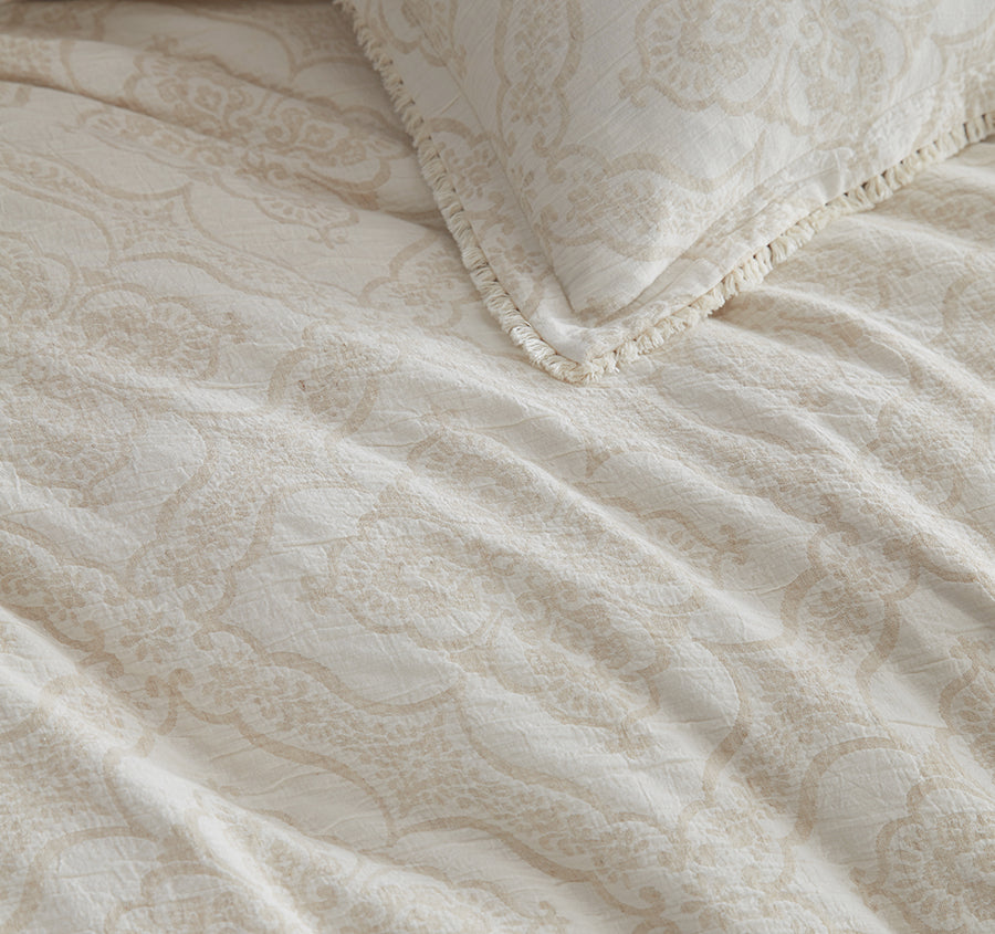Parisian Quilt Cover Set Range Linen