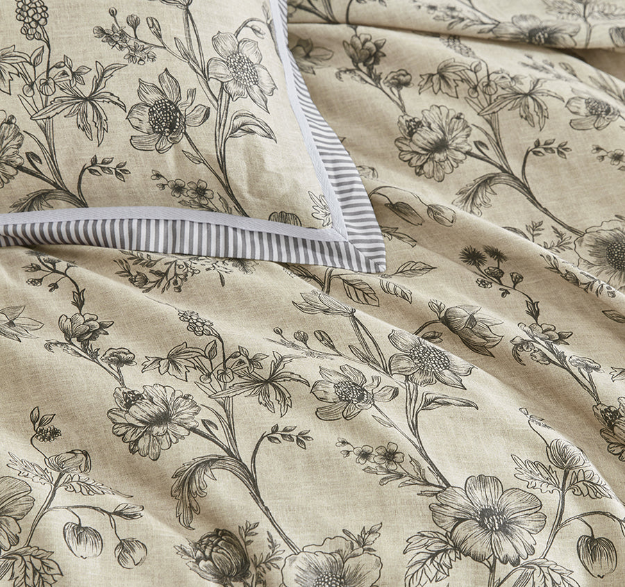 Perpetua Quilt Cover Set Range Natural