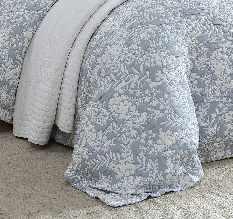 Quinn Quilt Cover Set Range Denim