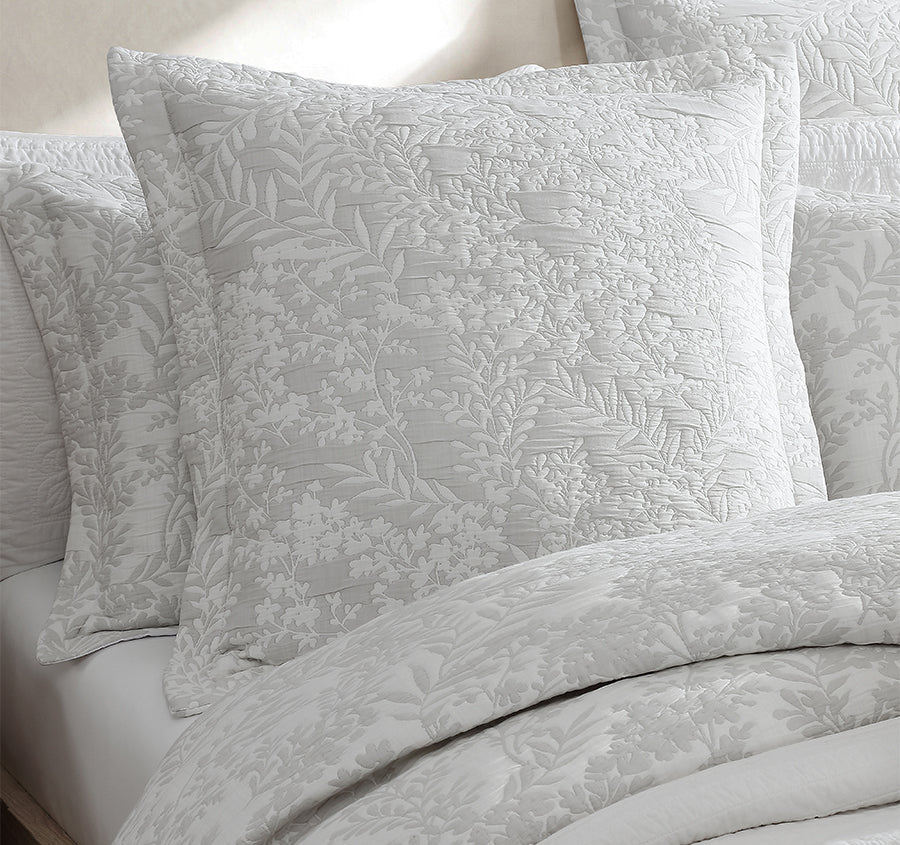 Quinn European Pillowcase Silver