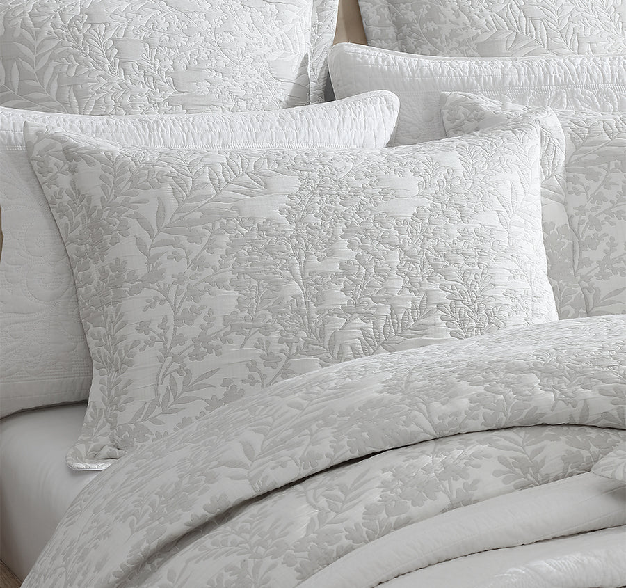 Quinn Quilt Cover Set Range Silver