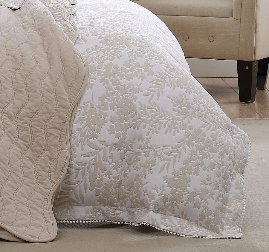 Quinn Quilt Cover Set Range Stone