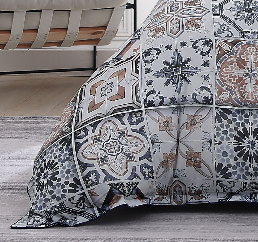 Restore Quilt Cover Set Range Navy