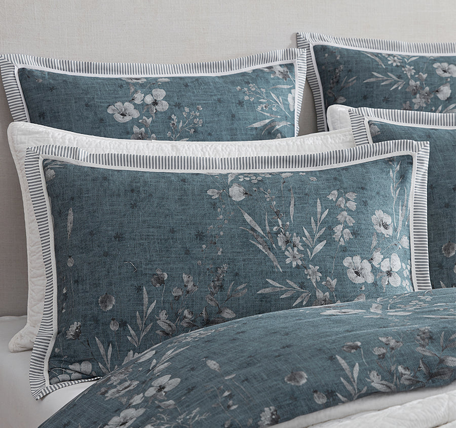 Samaria Quilt Cover Set Range Teal
