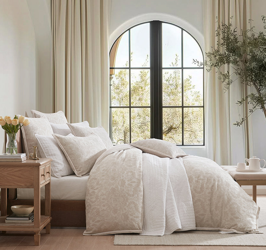 Savanna Quilt Cover Set Range Natural