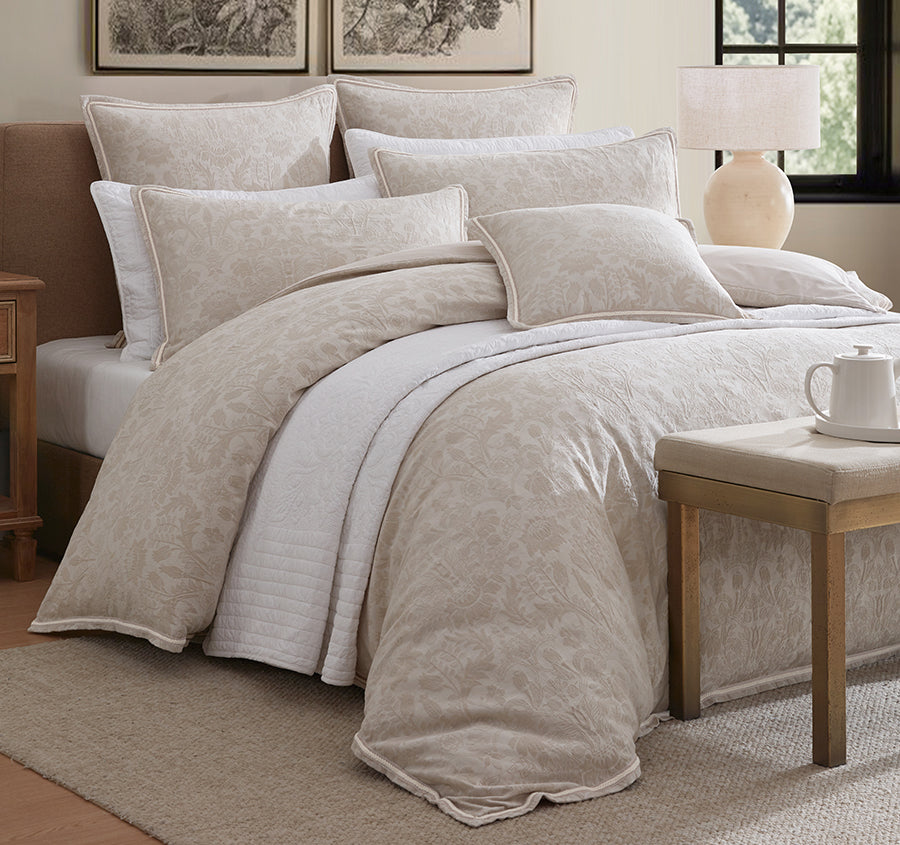 Savanna Quilt Cover Set Range Natural
