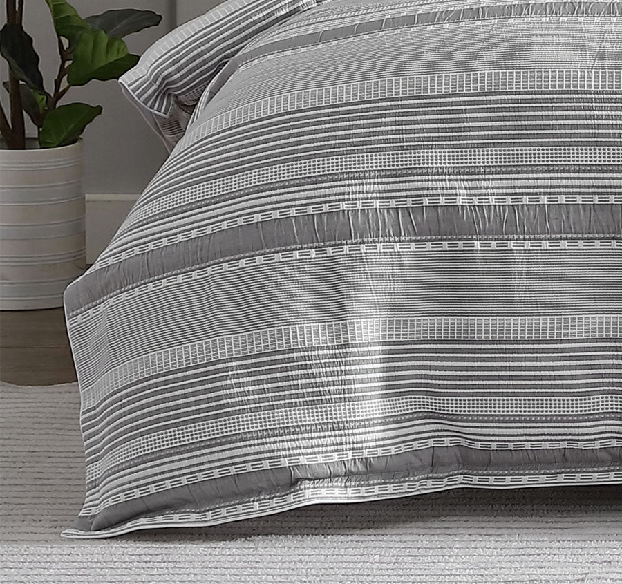 Sinclair Quilt Cover Set Range Silver