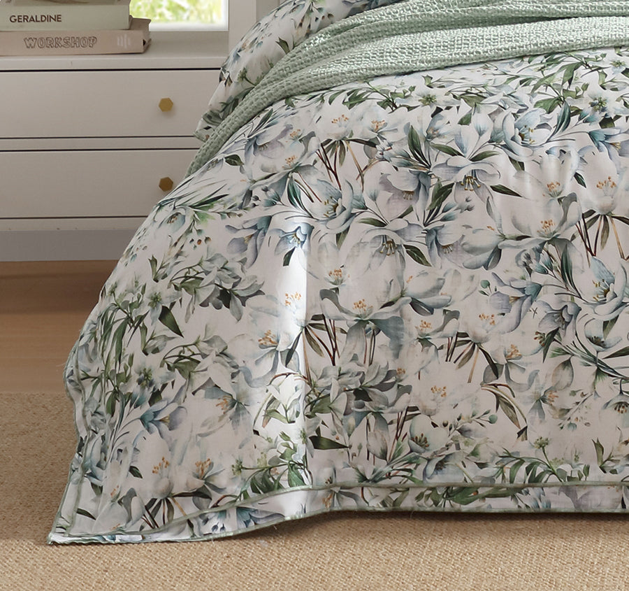 Starlet Quilt Cover Set Range Sage