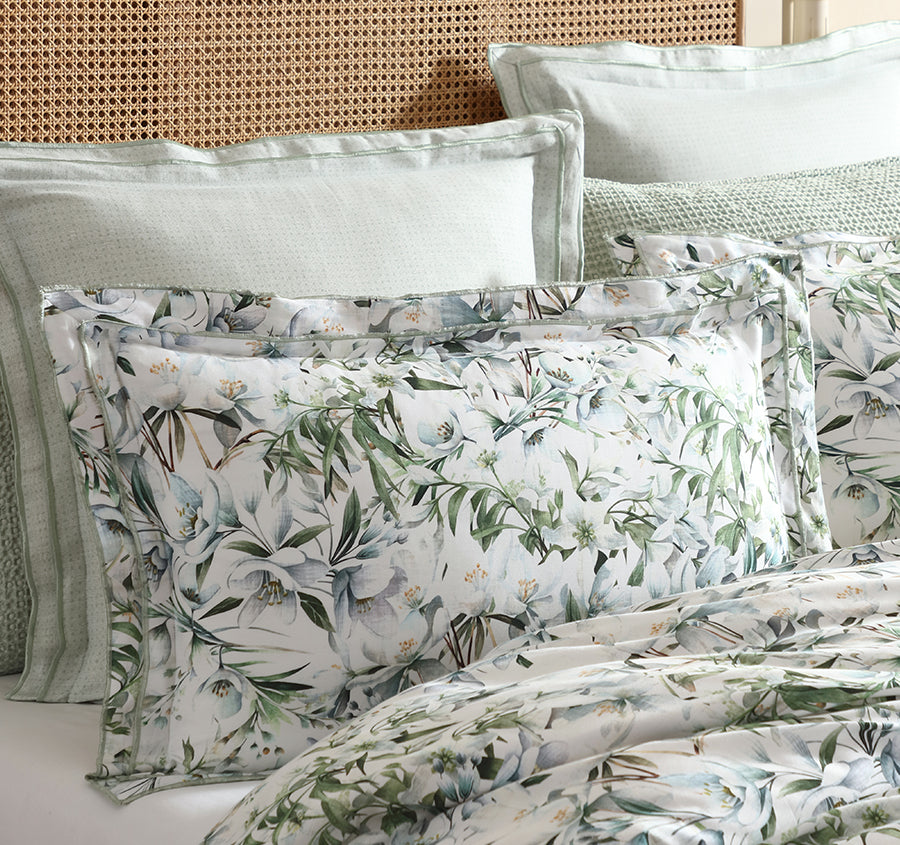 Starlet Quilt Cover Set Range Sage