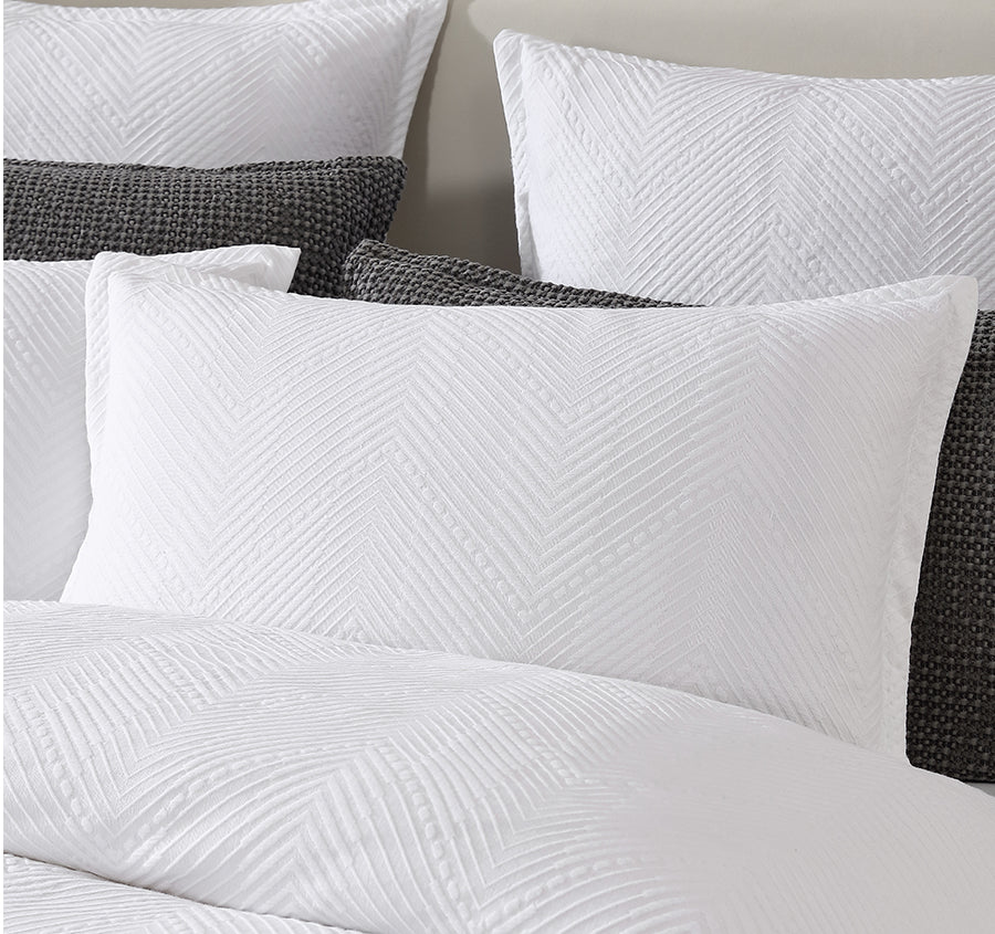 Viva Quilt Cover Set Range White