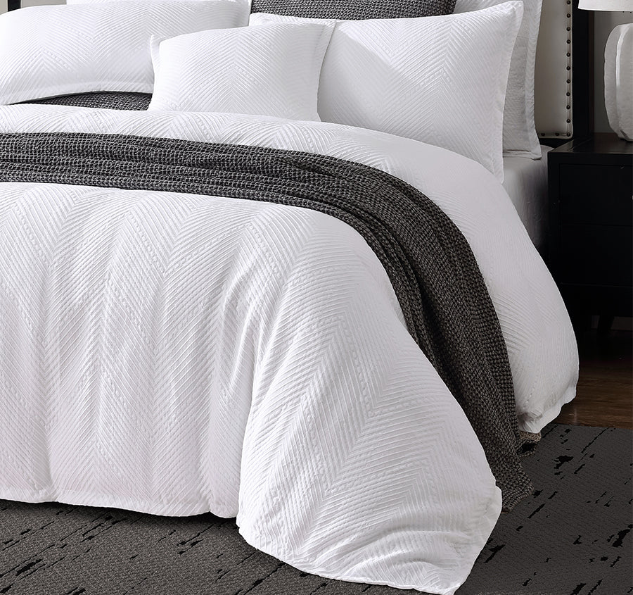 Viva Quilt Cover Set Range White