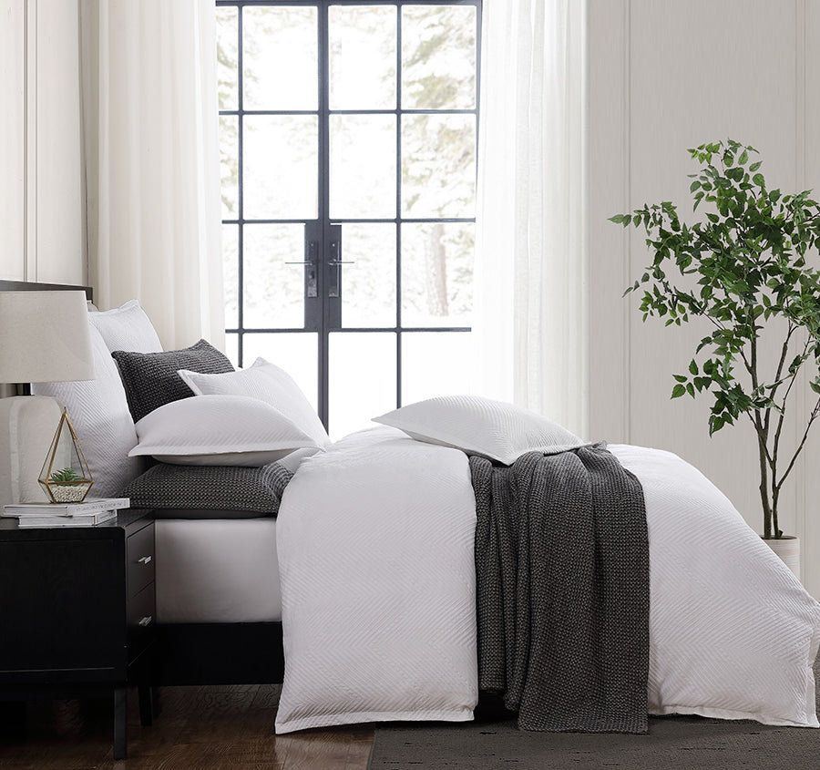 Viva Quilt Cover Set Range White
