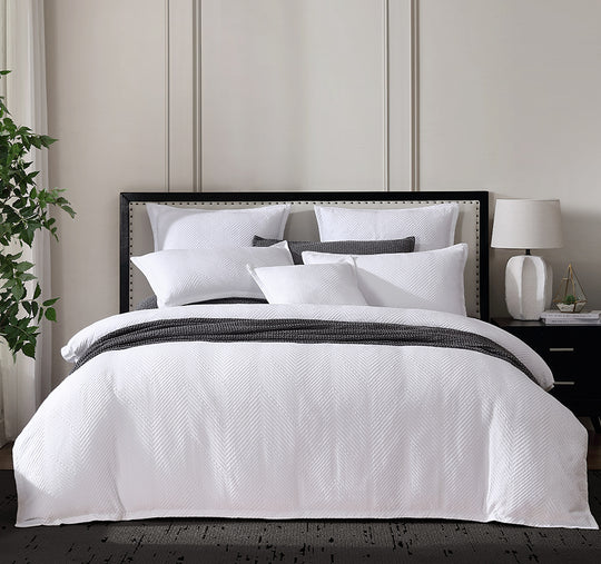 Viva Quilt Cover Set Range White