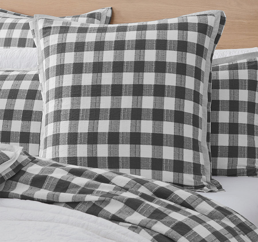 Waverley European Pillowcase Charcoal